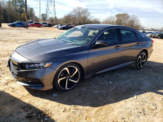 1HGCV1F35JA026225 - 2018 HONDA ACCORD SPORT GRAY photo 1