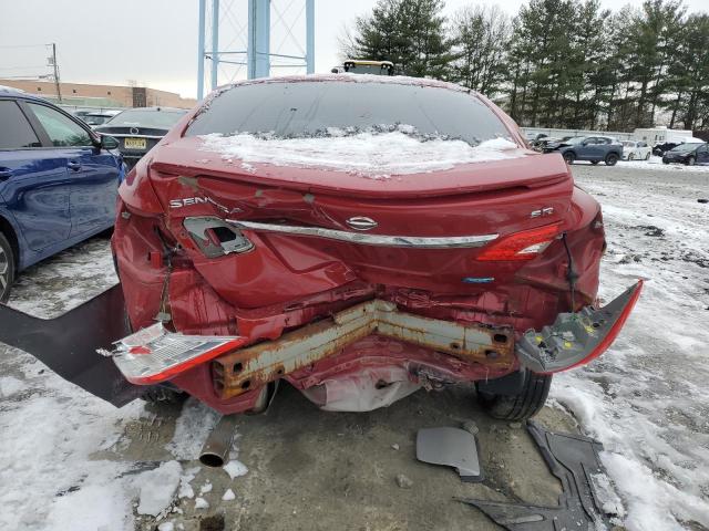 3N1AB7AP0DL639218 - 2013 NISSAN SENTRA S RED photo 6