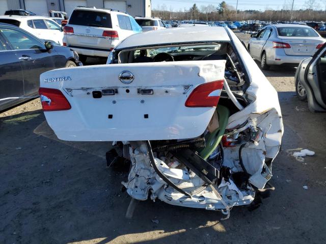 3N1AB7AP1KY255769 - 2019 NISSAN SENTRA S WHITE photo 6