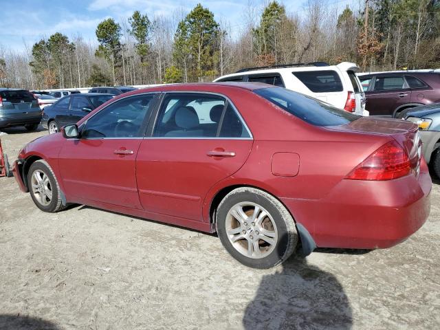 1HGCM56377A008280 - 2007 HONDA ACCORD SE RED photo 2