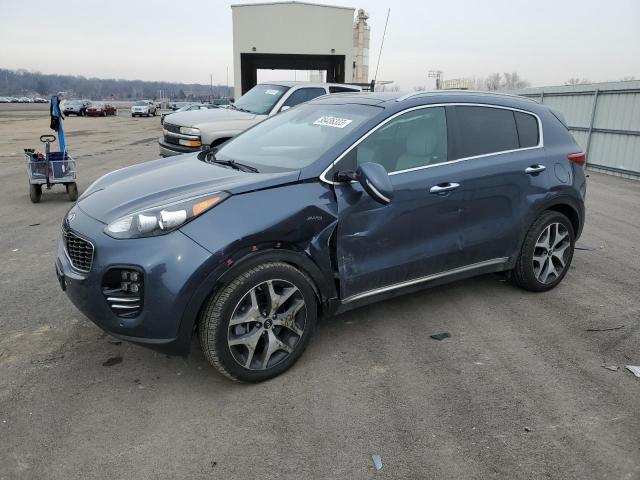 KNDPRCA68H7051631 - 2017 KIA SPORTAGE SX BLUE photo 1