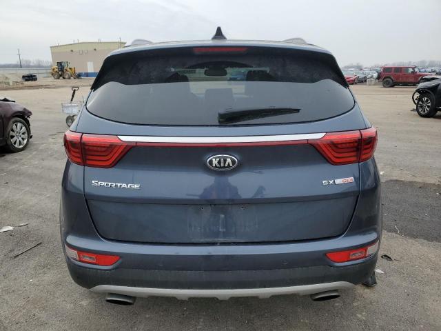 KNDPRCA68H7051631 - 2017 KIA SPORTAGE SX BLUE photo 6