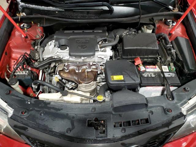 4T1BF1FK0CU620281 - 2012 TOYOTA CAMRY BASE RED photo 11