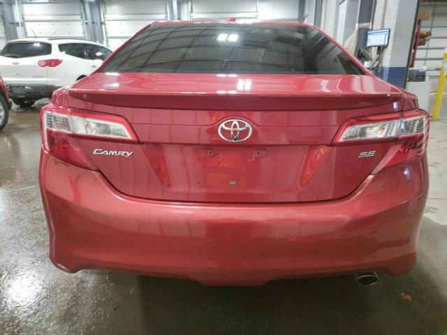 4T1BF1FK0CU620281 - 2012 TOYOTA CAMRY BASE RED photo 6