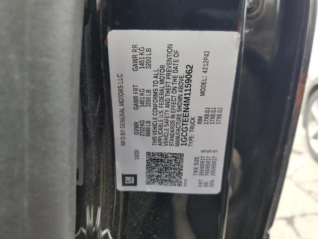 1GCGTEEN4M1159062 - 2021 CHEVROLET COLORADO ZR2 BLACK photo 13