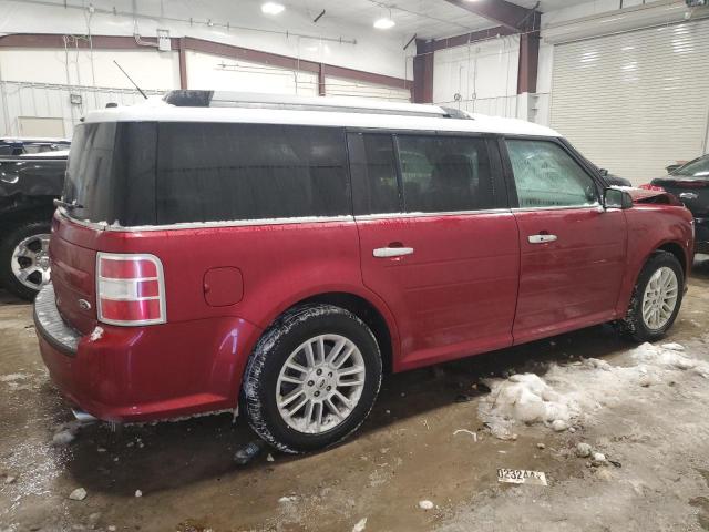 2FMGK5C88FBA13718 - 2015 FORD FLEX SEL BURGUNDY photo 3