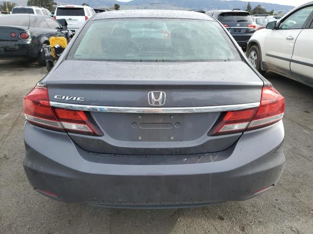 2HGFB2F5XFH511370 - 2015 HONDA CIVIC LX GRAY photo 6