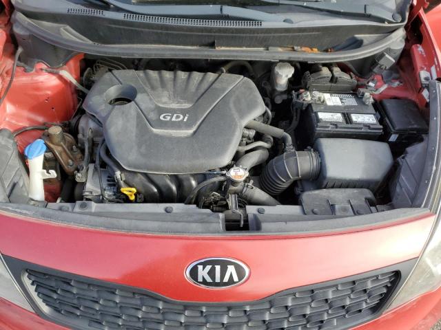 KNADM4A31E6346047 - 2014 KIA RIO LX RED photo 11