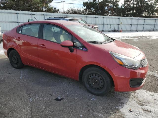 KNADM4A31E6346047 - 2014 KIA RIO LX RED photo 4