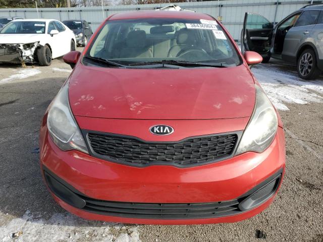 KNADM4A31E6346047 - 2014 KIA RIO LX RED photo 5