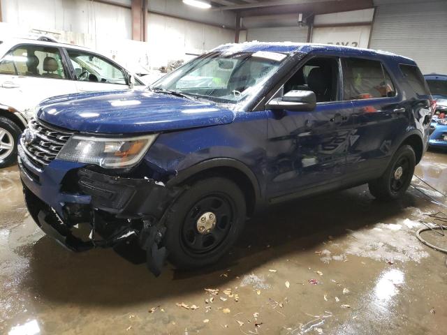 1FM5K8AR2HGC10058 - 2017 FORD EXPLORER POLICE INTERCEPTOR BLUE photo 1