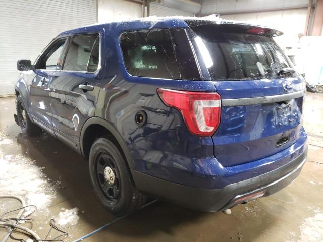 1FM5K8AR2HGC10058 - 2017 FORD EXPLORER POLICE INTERCEPTOR BLUE photo 2