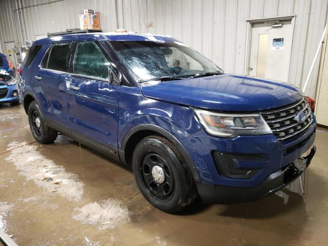 1FM5K8AR2HGC10058 - 2017 FORD EXPLORER POLICE INTERCEPTOR BLUE photo 4