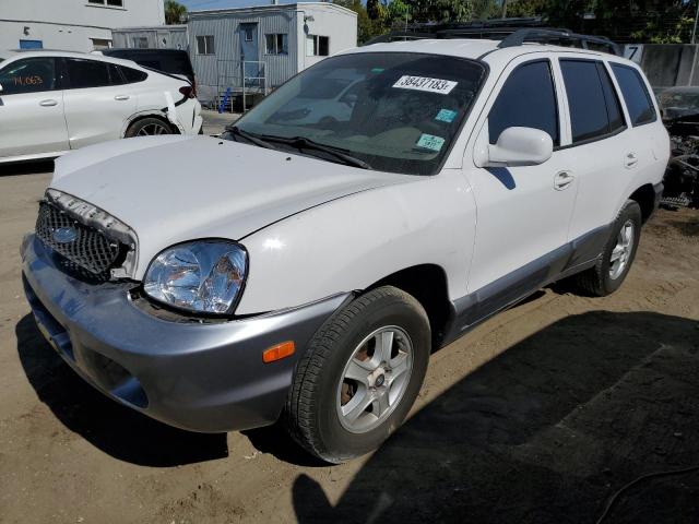 KM8SC13D24U781621 - 2004 HYUNDAI SANTA FE GLS WHITE photo 1