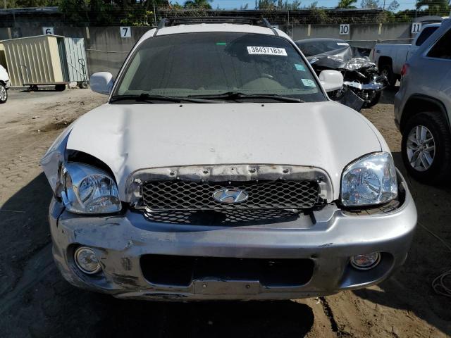 KM8SC13D24U781621 - 2004 HYUNDAI SANTA FE GLS WHITE photo 5