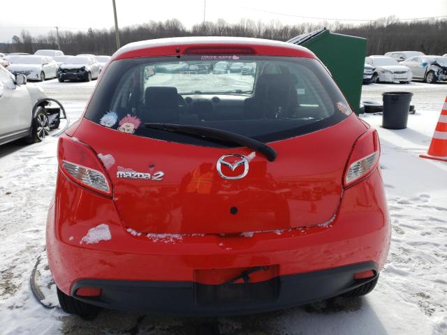 JM1DE1KY8C0139597 - 2012 MAZDA MAZDA2 RED photo 6