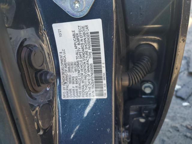 19XZE4F57NE008565 - 2022 HONDA INSIGHT EX BLUE photo 12