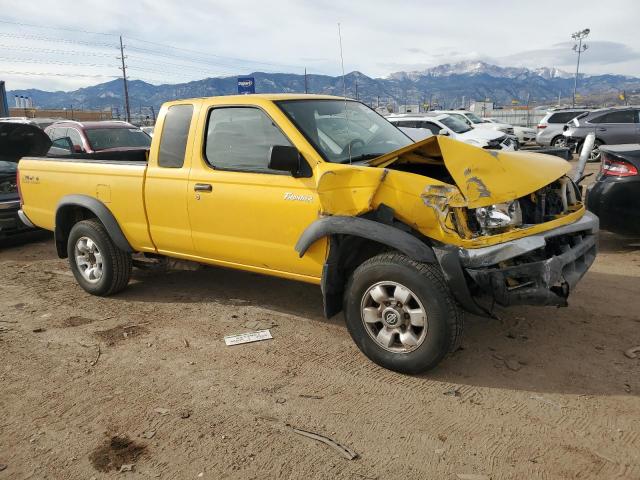 1N6ED26T3YC391109 - 2000 NISSAN FRONTIER KING CAB XE YELLOW photo 4