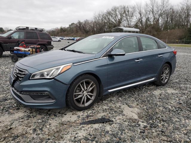 5NPE34AB5FH119548 - 2015 HYUNDAI SONATA SPORT BLUE photo 1