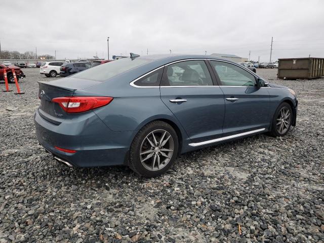 5NPE34AB5FH119548 - 2015 HYUNDAI SONATA SPORT BLUE photo 3