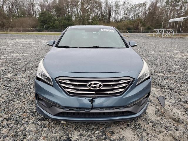 5NPE34AB5FH119548 - 2015 HYUNDAI SONATA SPORT BLUE photo 5