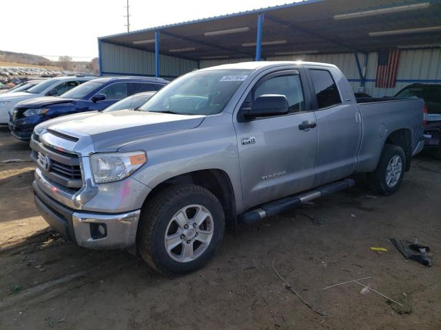 5TFUW5F10FX462653 - 2015 TOYOTA TUNDRA DOUBLE CAB SR/SR5 SILVER photo 1