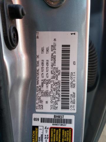 5TFUW5F10FX462653 - 2015 TOYOTA TUNDRA DOUBLE CAB SR/SR5 SILVER photo 12