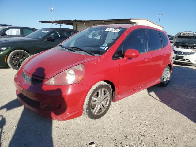 JHMGD38607S027581 - 2007 HONDA FIT S RED photo 1