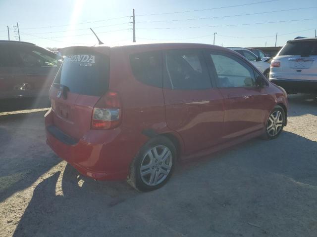 JHMGD38607S027581 - 2007 HONDA FIT S RED photo 3