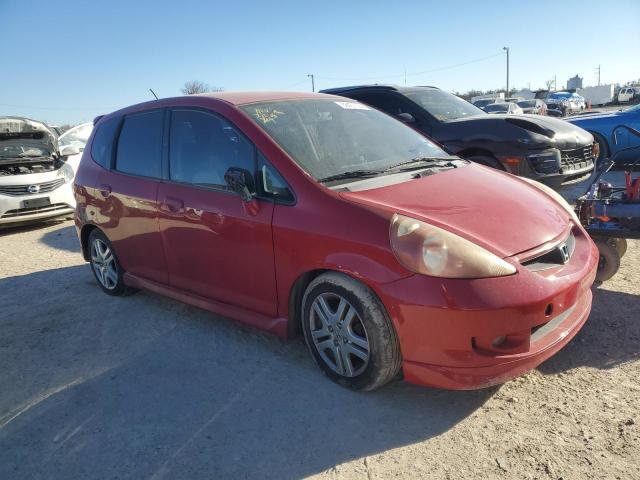 JHMGD38607S027581 - 2007 HONDA FIT S RED photo 4