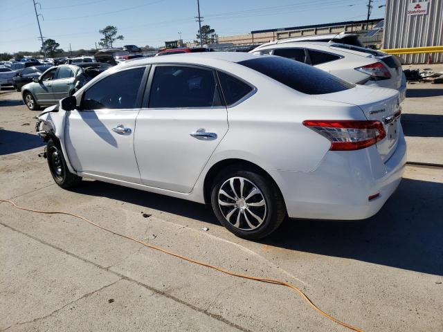 3N1AB7AP1FL686003 - 2015 NISSAN SENTRA S WHITE photo 2