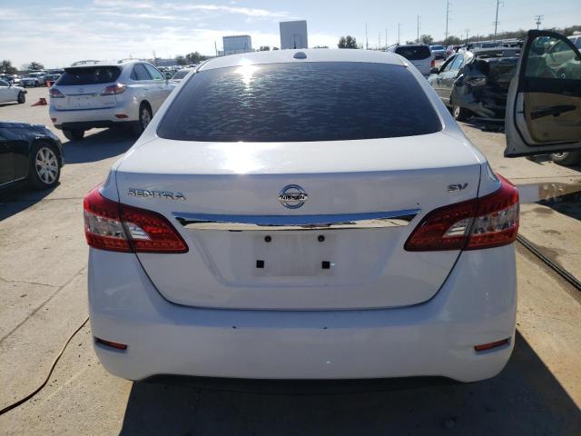 3N1AB7AP1FL686003 - 2015 NISSAN SENTRA S WHITE photo 6