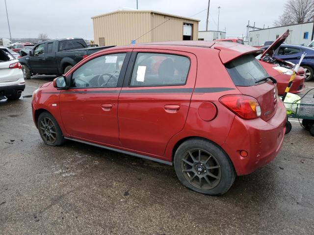 ML32A4HJ6EH003572 - 2014 MITSUBISHI MIRAGE ES RED photo 2