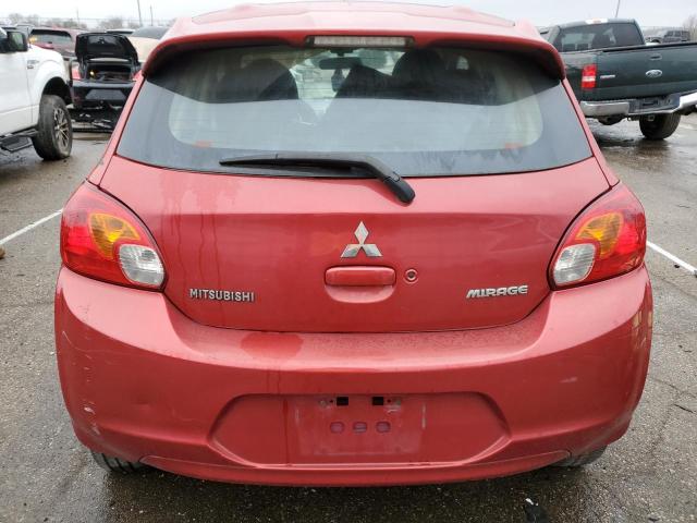 ML32A4HJ6EH003572 - 2014 MITSUBISHI MIRAGE ES RED photo 6