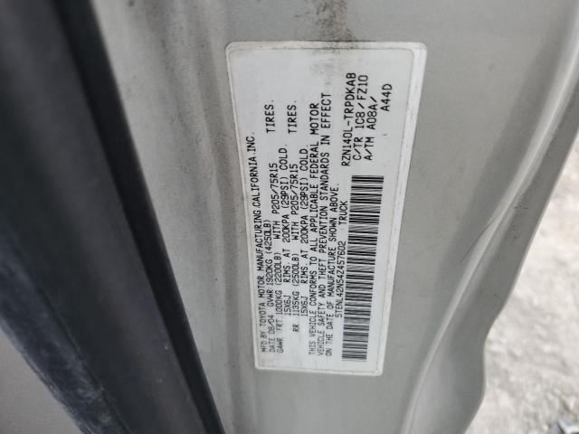 5TENL42N54Z457602 - 2004 TOYOTA TACOMA SILVER photo 12