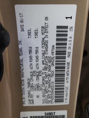 5TFAZ5CN3HX032118 - 2017 TOYOTA TACOMA DOUBLE CAB 米色 照片 12