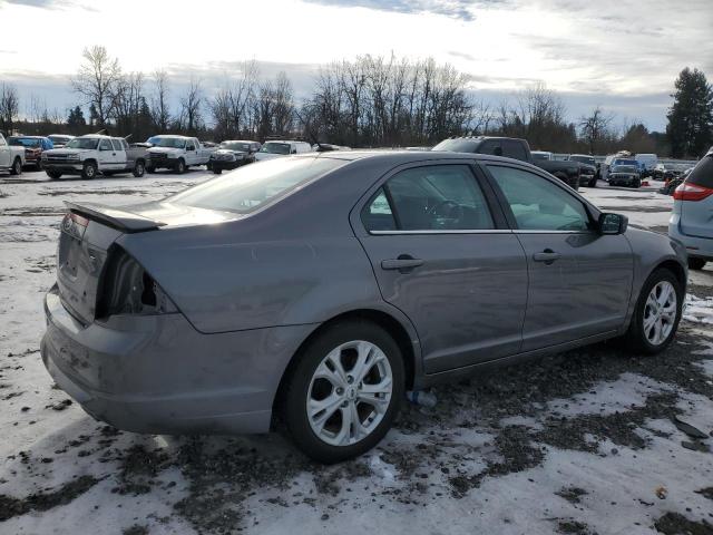 3FAHP0HA4CR440003 - 2012 FORD FUSION SE GRAY photo 3