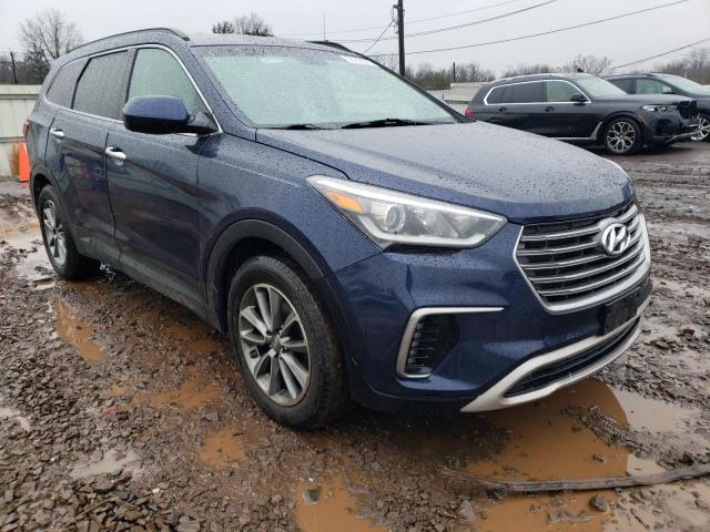 KM8SMDHF4HU191659 - 2017 HYUNDAI SANTA FE SE BLUE photo 4