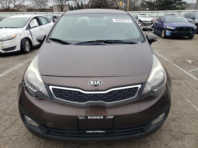 KNADN4A34E6376043 - 2014 KIA RIO EX BROWN photo 5