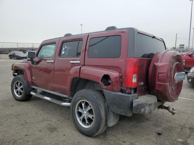 5GTEN13E888156152 - 2008 HUMMER H3 RED photo 2