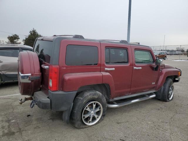 5GTEN13E888156152 - 2008 HUMMER H3 RED photo 3