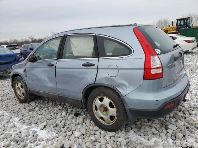 5J6RE48348L038382 - 2008 HONDA CR-V LX BLUE photo 2