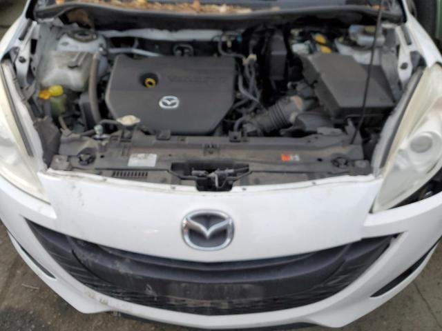 JM1CW2BL9D0162245 - 2013 MAZDA 5 WHITE photo 12