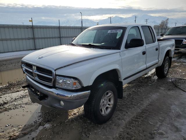 1D7HG48N84S509811 - 2004 DODGE DAKOTA QUAD SLT WHITE photo 1