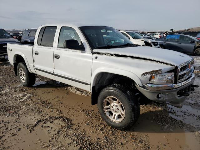 1D7HG48N84S509811 - 2004 DODGE DAKOTA QUAD SLT WHITE photo 4