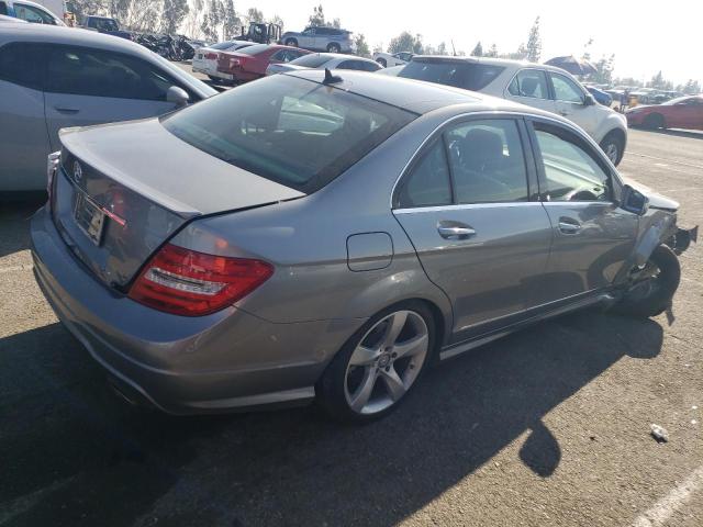 WDDGF5HB3EA950327 - 2014 MERCEDES-BENZ C 350 GRAY photo 3