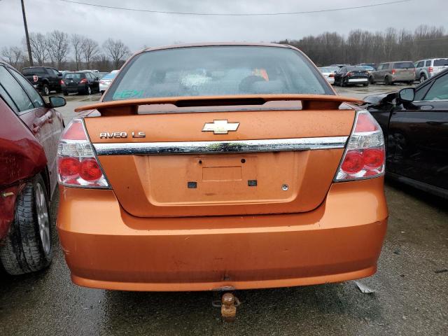 KL1TD56607B115228 - 2007 CHEVROLET AVEO BASE Narıncı foto 6