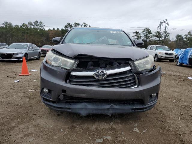 5TDKKRFH3GS128230 - 2016 TOYOTA HIGHLANDER XLE GRAY photo 5