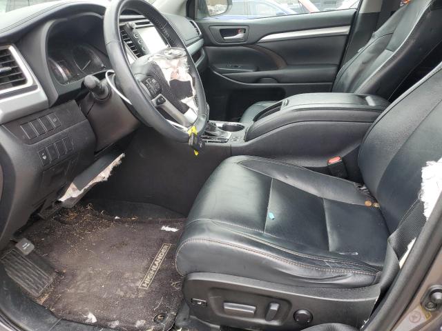 5TDKKRFH3GS128230 - 2016 TOYOTA HIGHLANDER XLE GRAY photo 7