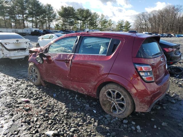 1G1JD6SB3L4109603 - 2020 CHEVROLET SONIC LT BURGUNDY photo 2